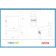 Aron Çalışma Masası Beyaz Kemençe