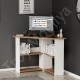 Corner Çalışma Masası Kemençe Beyaz