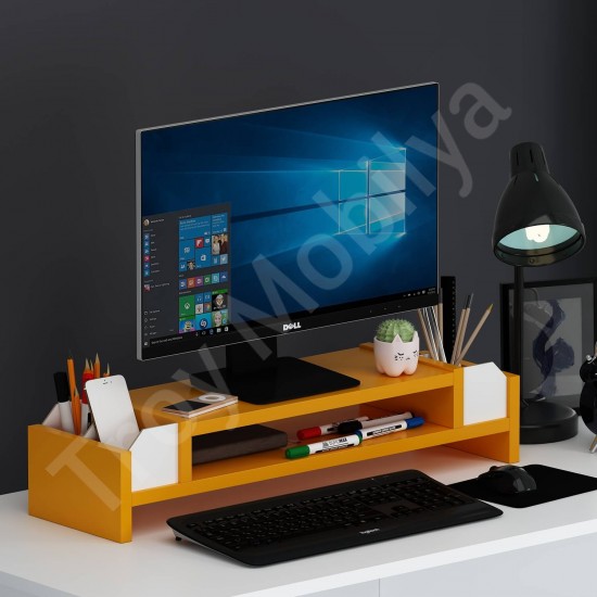 Çınar Monitör Yükseltici Turuncu Beyaz