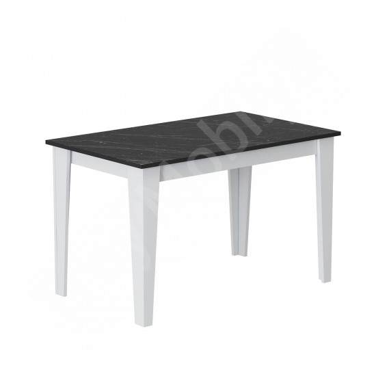 Şimal Yemek Masası 120x72 Beyaz Royal Mermer