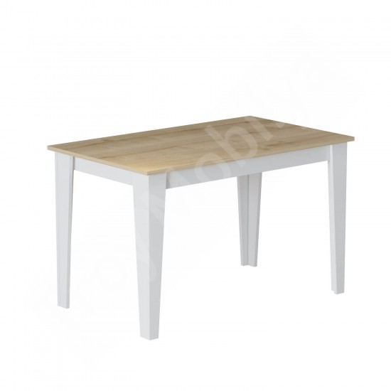 Şimal Yemek Masası 120x72 Beyaz Safir Meşe