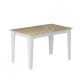 Şimal Yemek Masası 120x72 Beyaz Safir Meşe