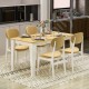 Şimal Yemek Masası 120x72 Beyaz Safir Meşe