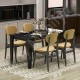 Şimal Yemek Masası 120x72 Siyah - Royal Mermer