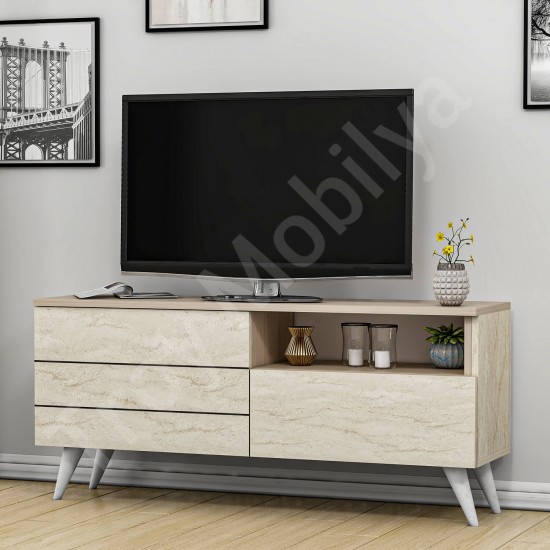 Leon TV Ünitesi Traverten Cordoba