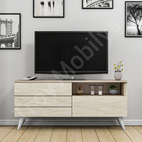 Leon TV Ünitesi Traverten Cordoba