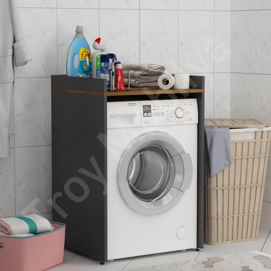 Rouge Çamaşır Makinesi Dolabı Antrasit Kemençe